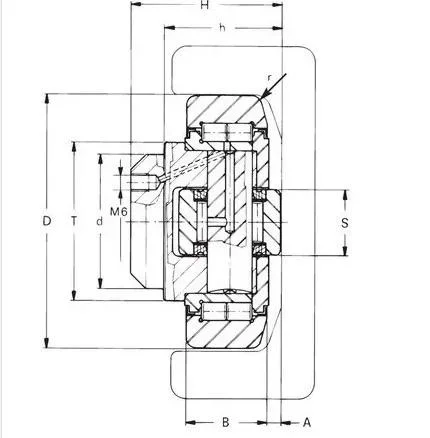 4.455 400-0455 Winkel Eccentric Pin (gear) Adjustable Type Composite Combined Roller Bearing